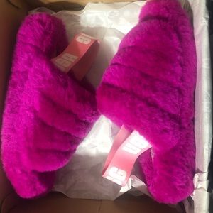 Pink ugg slides